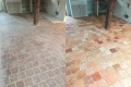 Rénovation tomettes: Avant et après intervention Paros